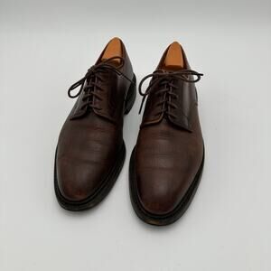 Ashdown Brown Leather Oxford Dress Shoe Size US 6.5 E